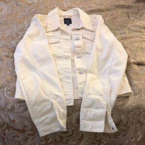 GAP White Denim Jacket
